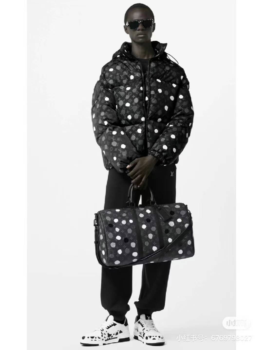 Louis Vuitton x YK Monogram Painted Dots Down Blouson JACKET - FASHION MYST 