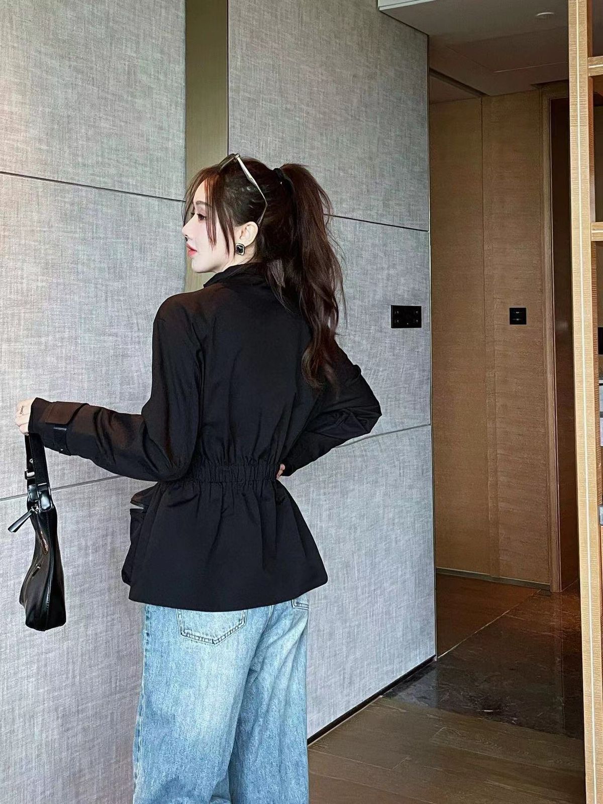 PRADA || Light Bi-Stretch Black Jacket For Her – FASHION MYST