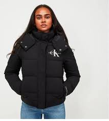 PREMIUM JACKET MONOLOGO MW SHORT PUFFER - FASHION MYST 