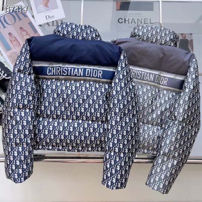 White Dior Daunen Jacke Dior Daunenjacke Blau Dior Oblique Jacke