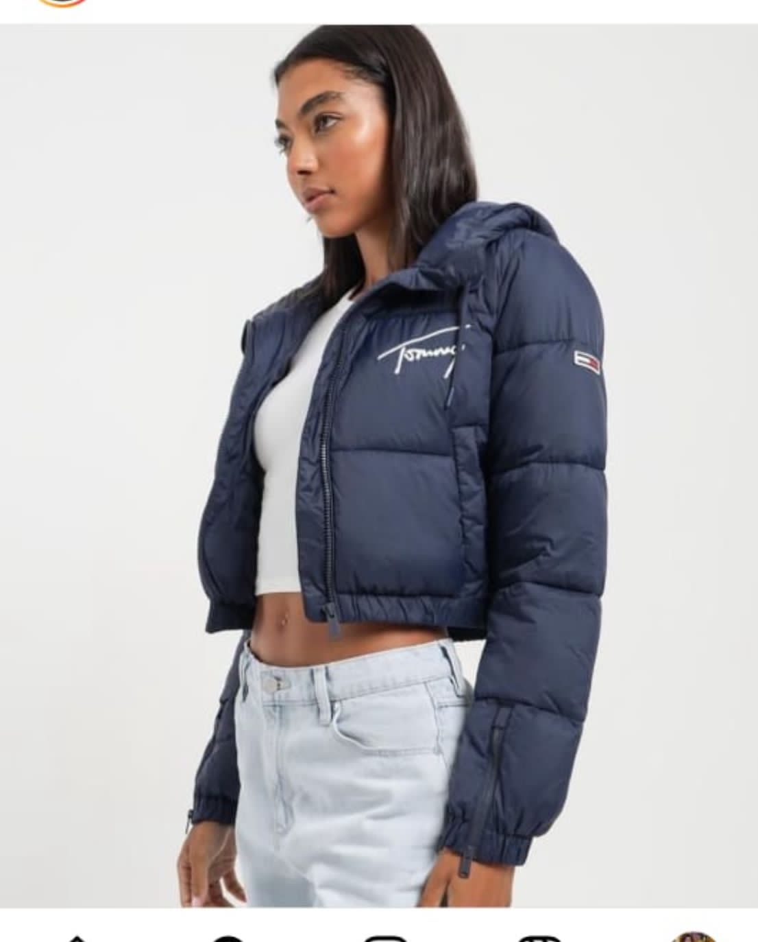 Women's Signature Cropped Puffer Jacket - FASHION MYST 