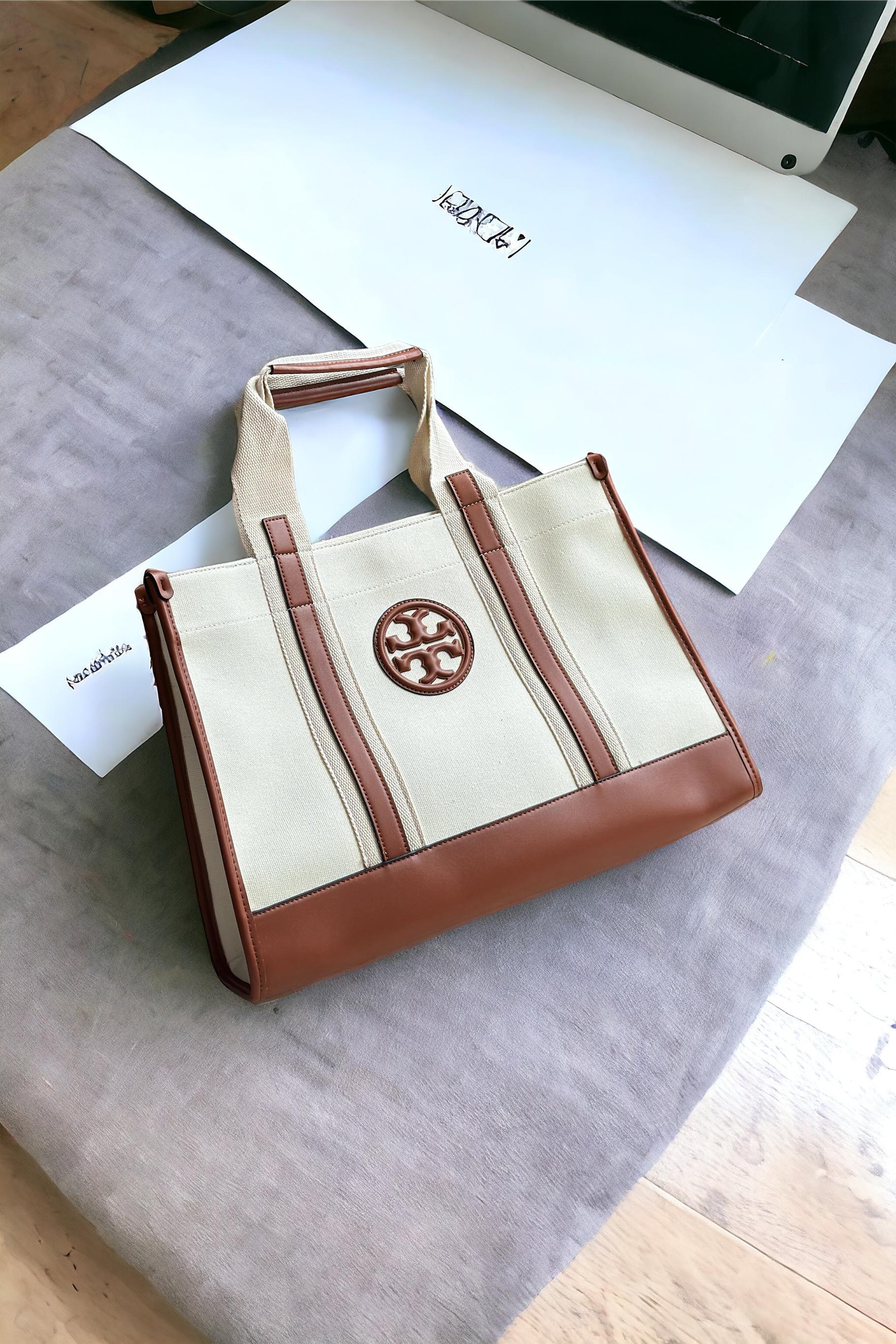 TORY BURCH || Medium Ella Tote Ladies Hand Bag - FASHION MYST 