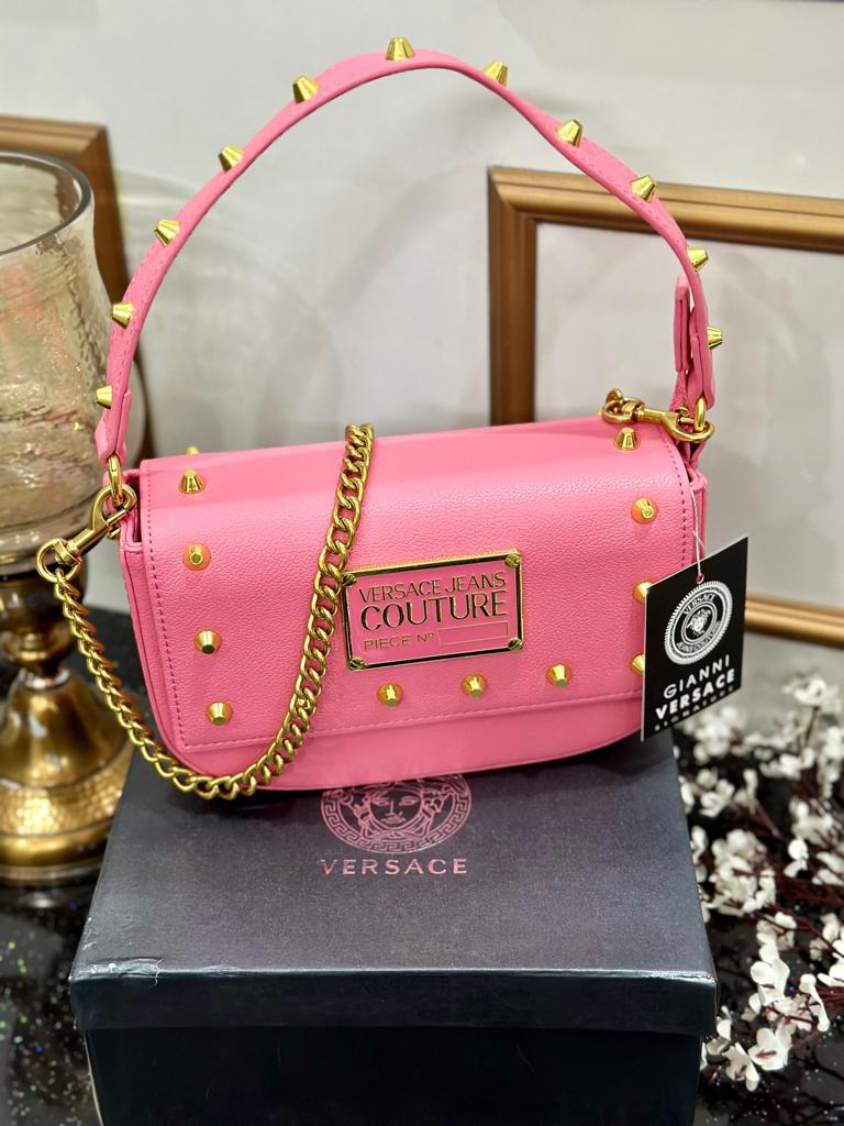 VERSACE COUTURE || AUTHENTIC QUALITY OF STUDDED SLING BAG FOR LADIES - FASHION MYST 