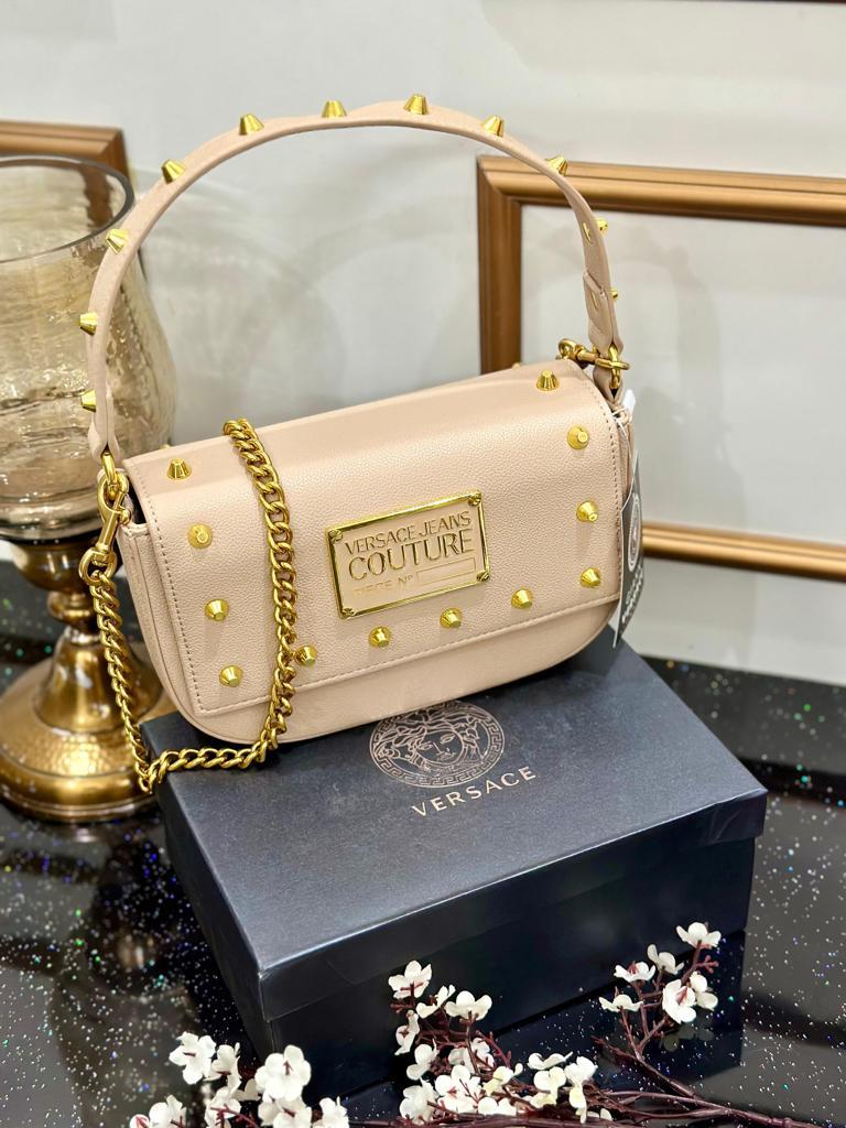 VERSACE COUTURE || AUTHENTIC QUALITY OF STUDDED SLING BAG FOR LADIES - FASHION MYST 