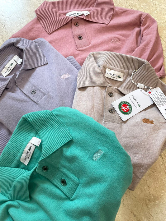 LACOSTE || High End Quality Knitting Polo Available For Ladies - FASHION MYST 