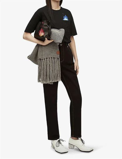 LOEWE - Calcifer Pocket T-Shirt In Cotton For Women - FASHION MYST 