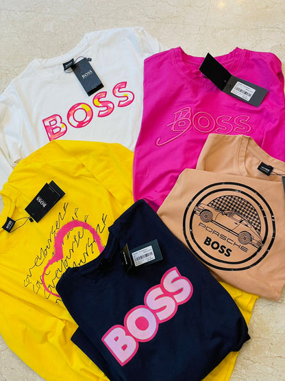 HUGO BOSS || LUXURY GIRLS FANCY CASUAL FULL SELEVEE T-SHIRT - FASHION MYST 