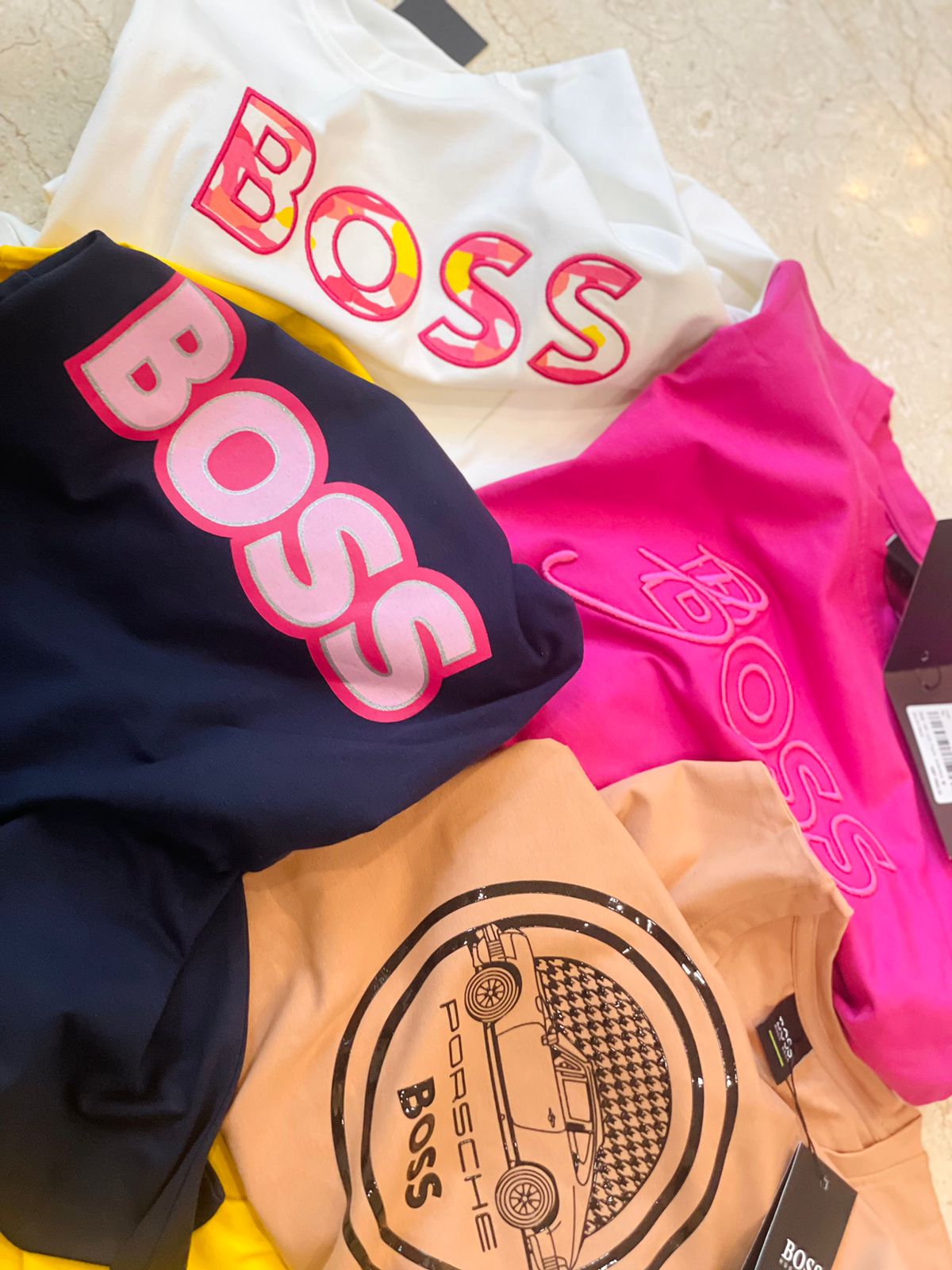 HUGO BOSS || LUXURY GIRLS FANCY CASUAL FULL SELEVEE T-SHIRT - FASHION MYST 