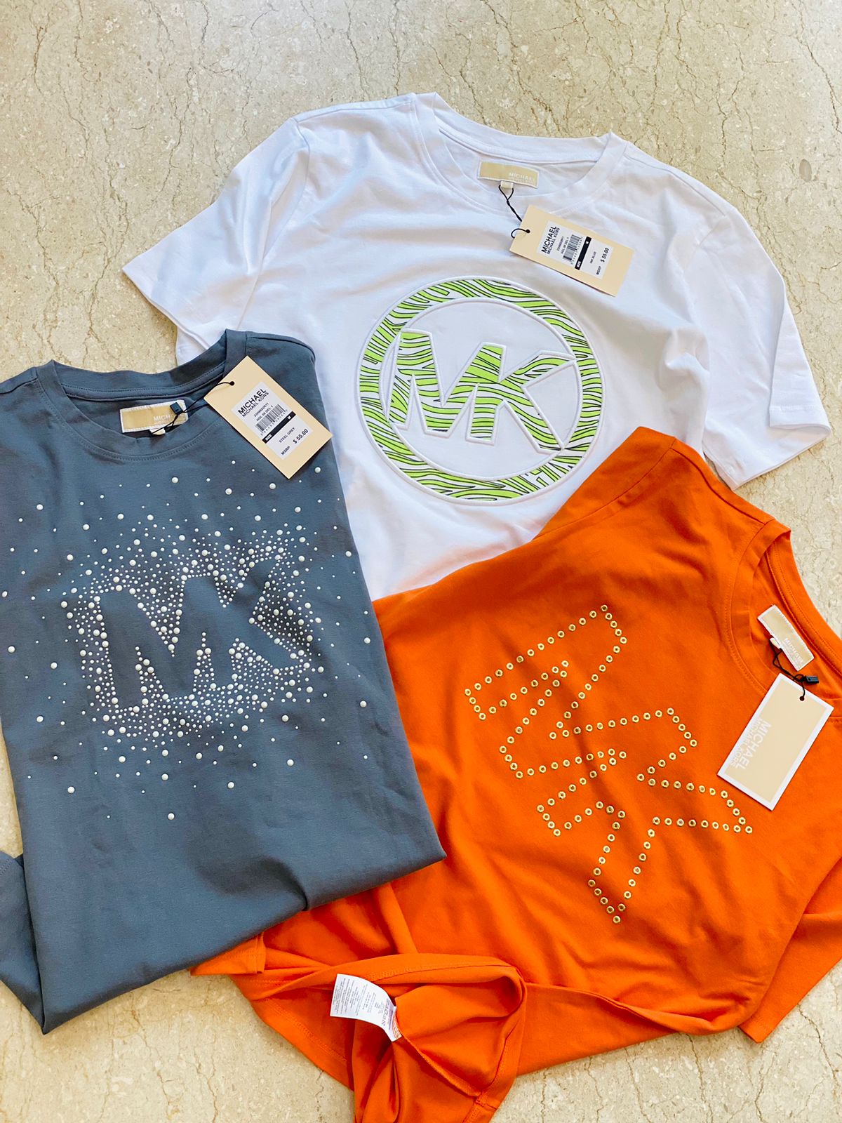 MICHAEL KORS || MK Logo Embellished T-Shirt For Girls - FASHION MYST 