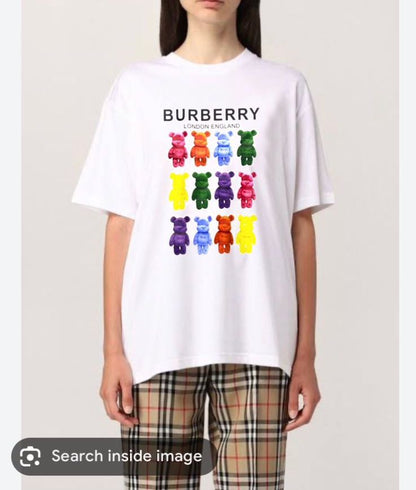 BURBERRY || Oversized Cotton T-Shirt With Monogram - FASHION MYST 