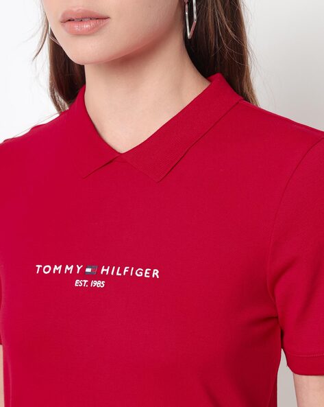 TOMMY HILFIGER || Polo T-shirt with Embroidered Logo - FASHION MYST 