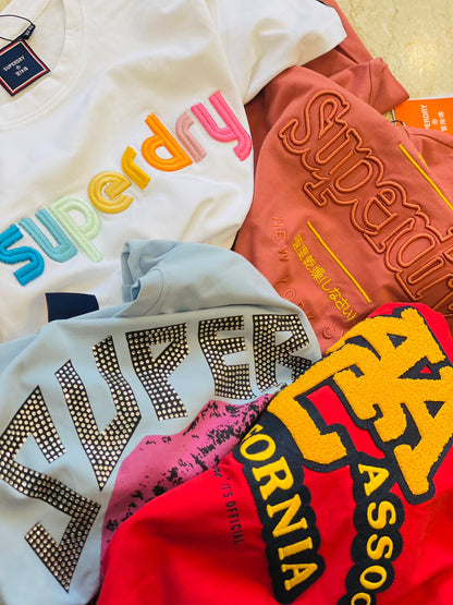 SUPERDRY || Collegiate Colour Block Ladies T-Shirt - FASHION MYST 