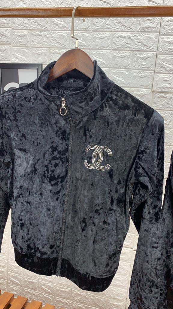 CHANEL || Imported Ice Velvet Tracksuit For Ladies - FASHION MYST 