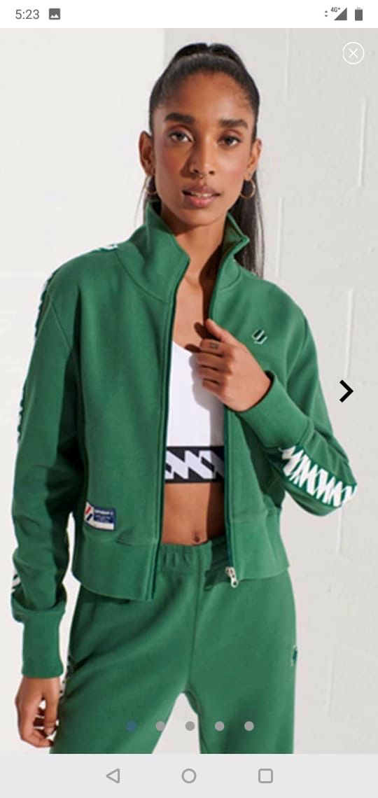 SUPERDRY Code Tape Zip Front Track Jacket FASHION MYST