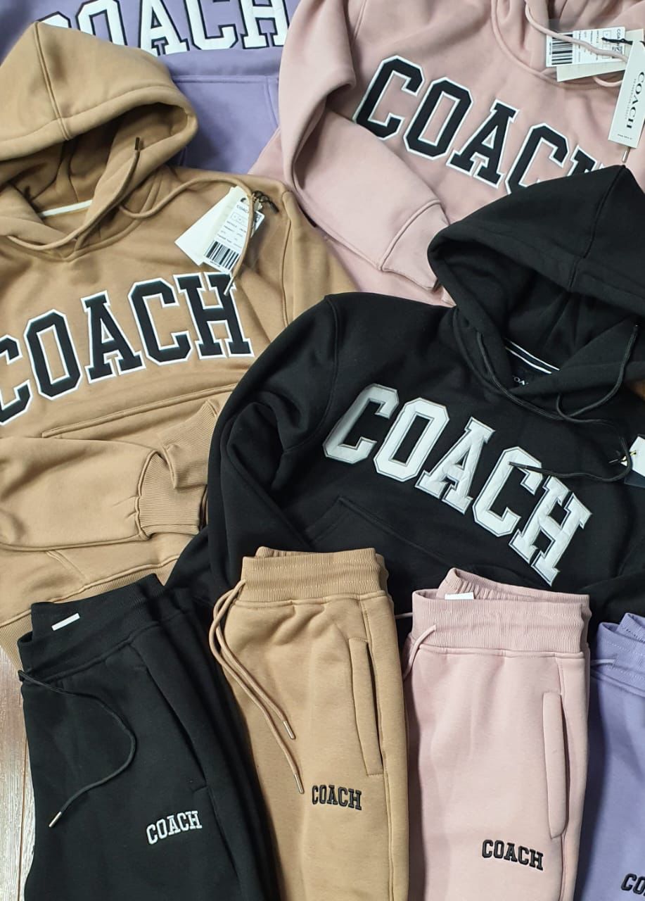 COACH || Stylish Polycotton Coach Logo Tracksuit For Girl & Women - FASHION MYST 