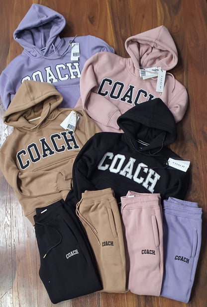 COACH || Stylish Polycotton Coach Logo Tracksuit For Girl & Women - FASHION MYST 