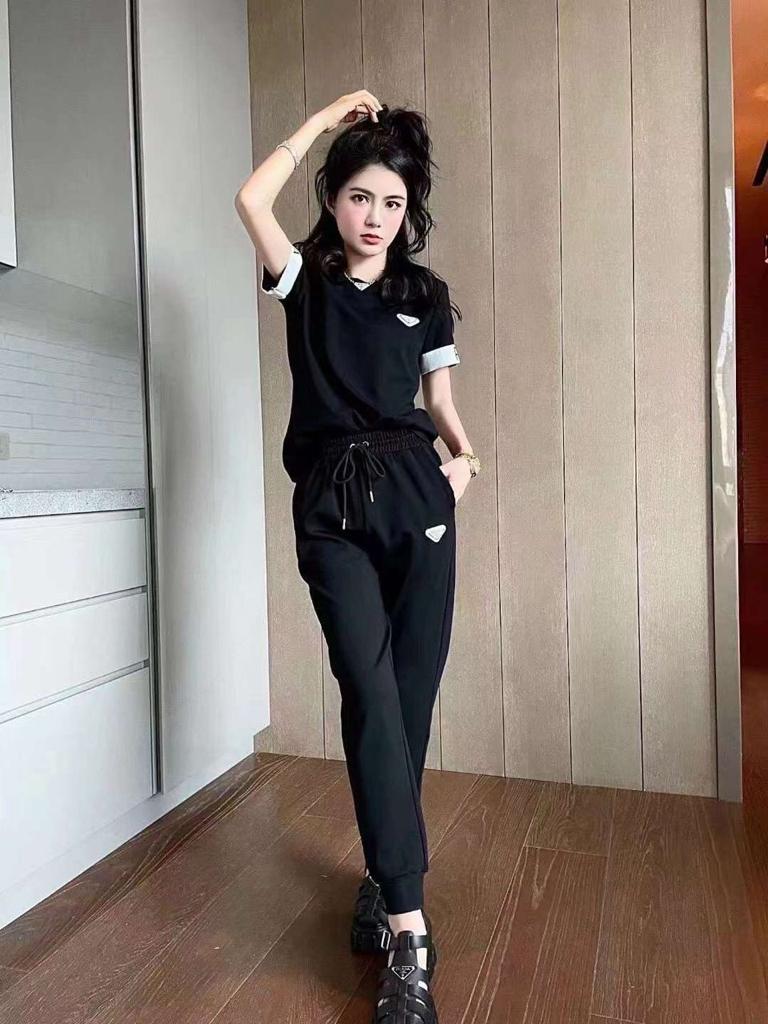 PRADA || Vintage Ofiice Lady Two Piece Tracksuit Set For Women