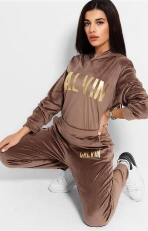 CALVIN KLIEN || Premium Quality Ice Valvet Tracksuit For Ladies - FASHION MYST 