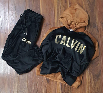 CALVIN KLIEN || Premium Quality Ice Valvet Tracksuit For Ladies - FASHION MYST 