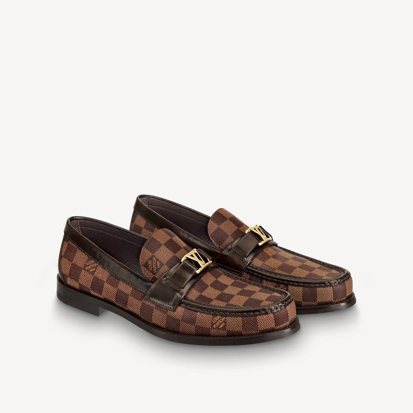 LOUIS VUITTON || LOAFERS BOOTS CALF LEATHER MONOGRAM LV FOR MEN /BROWN - FASHION MYST 