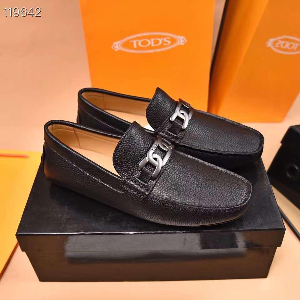 TOD,S || Men's Tods Signature Black Calf Leather Loafers - FASHION MYST 