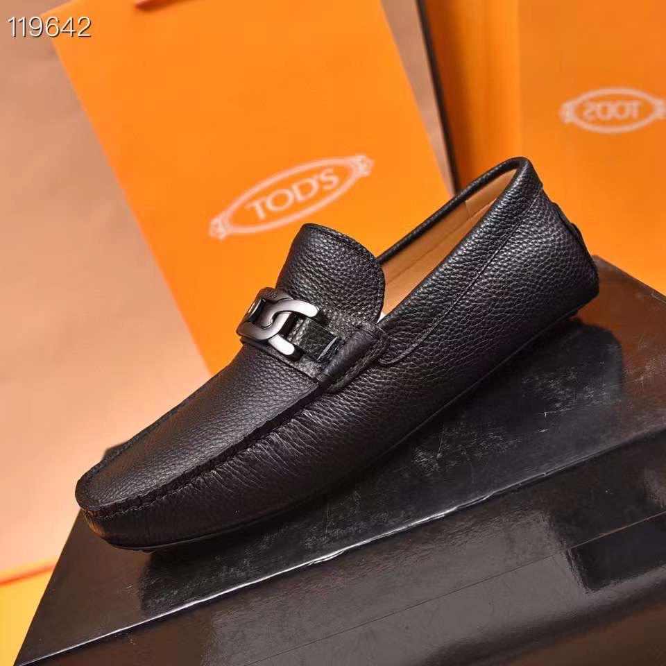 TOD,S || Men's Tods Signature Black Calf Leather Loafers - FASHION MYST 