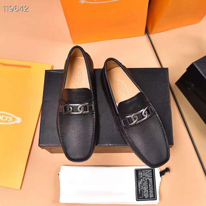 TOD,S || Men's Tods Signature Black Calf Leather Loafers - FASHION MYST 