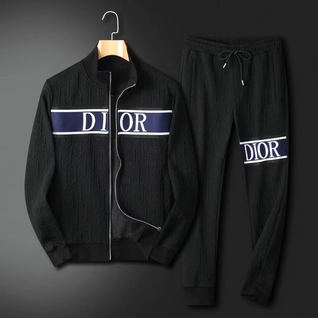 CHRISTIAN DIOR || EMBOSSED MONOGRAM PRINT IMPORTED TRACKSUIT - FASHION MYST 