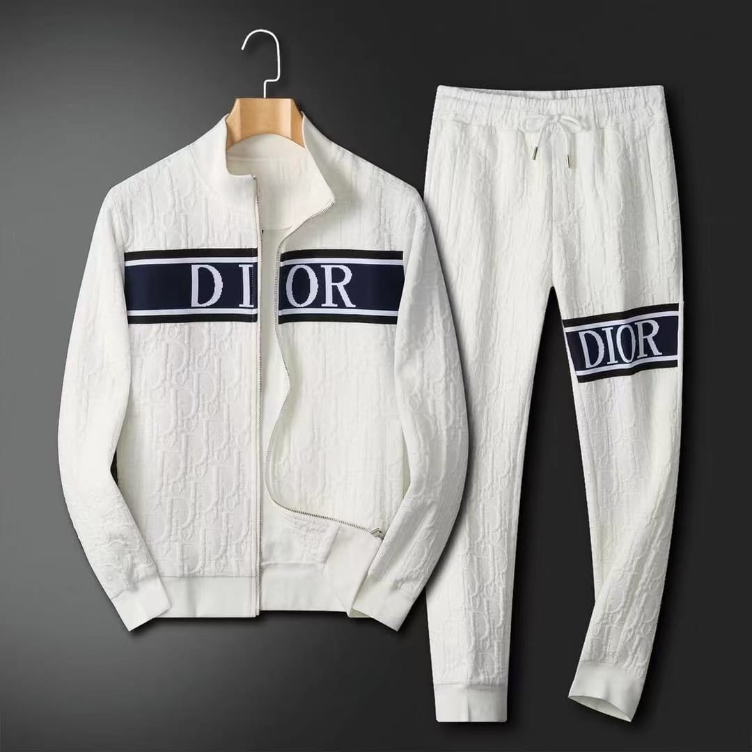 CHRISTIAN DIOR || EMBOSSED MONOGRAM PRINT IMPORTED TRACKSUIT - FASHION MYST 