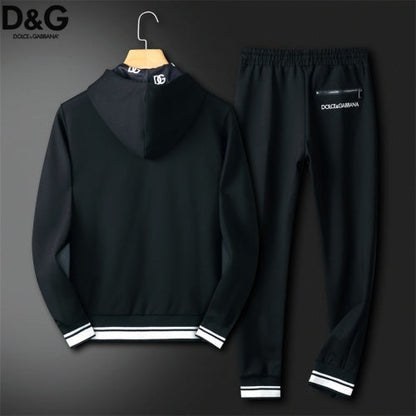 DOLCE GABBANA || Textured Zip-Front Tracksuit - FASHION MYST 