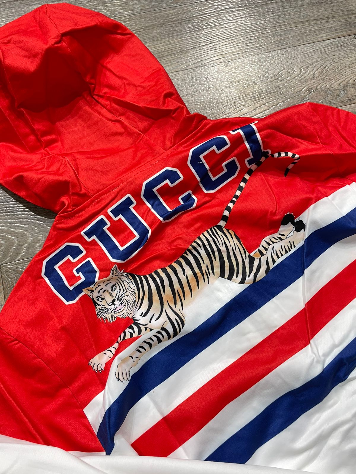 GUCCI || Premium Strpped Designer Red Tracksuits - FASHION MYST 