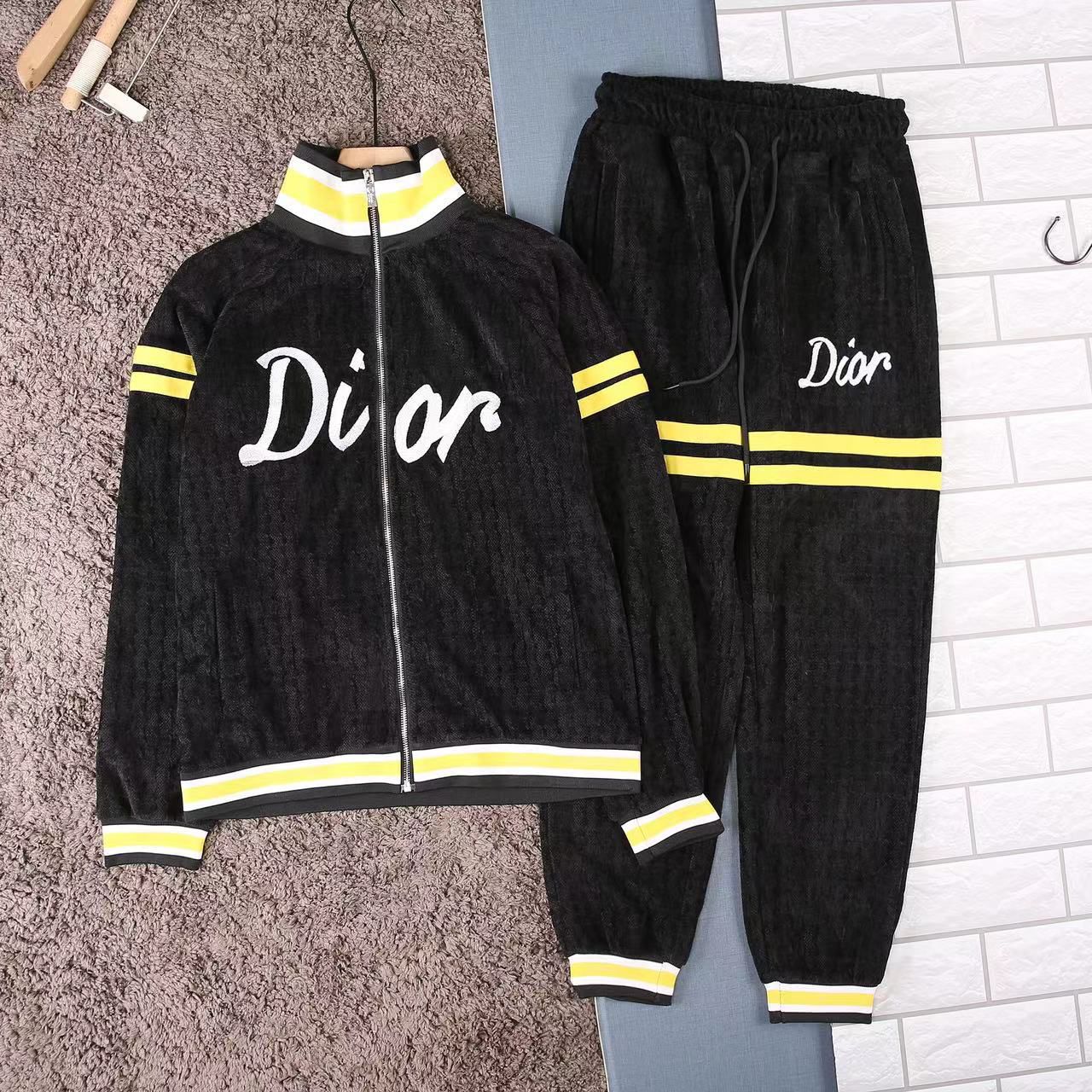 Premium Black And Yellow Tracksuit - FASHION MYST 