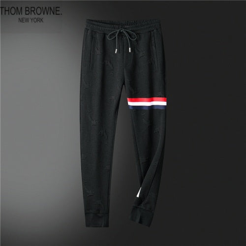 THOM BROWNE || Men Black/Grey Dolphin Print Full Sleeves Casual Tracksuit - FASHION MYST 