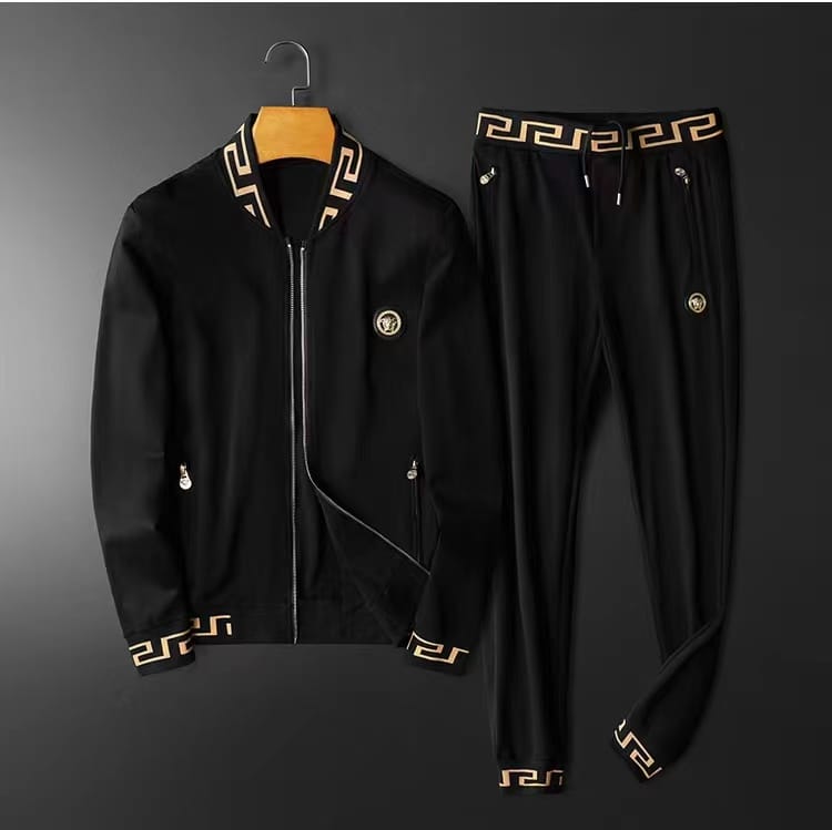 VERSACE || Mens Designer Tracksuit Two Pieces Sets Long Sleeves Jackets And Pants - FASHION MYST 