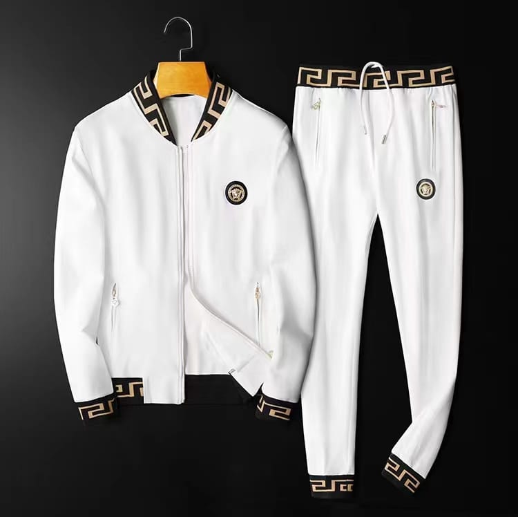 VERSACE || Mens Designer Tracksuit Two Pieces Sets Long Sleeves Jackets And Pants - FASHION MYST 