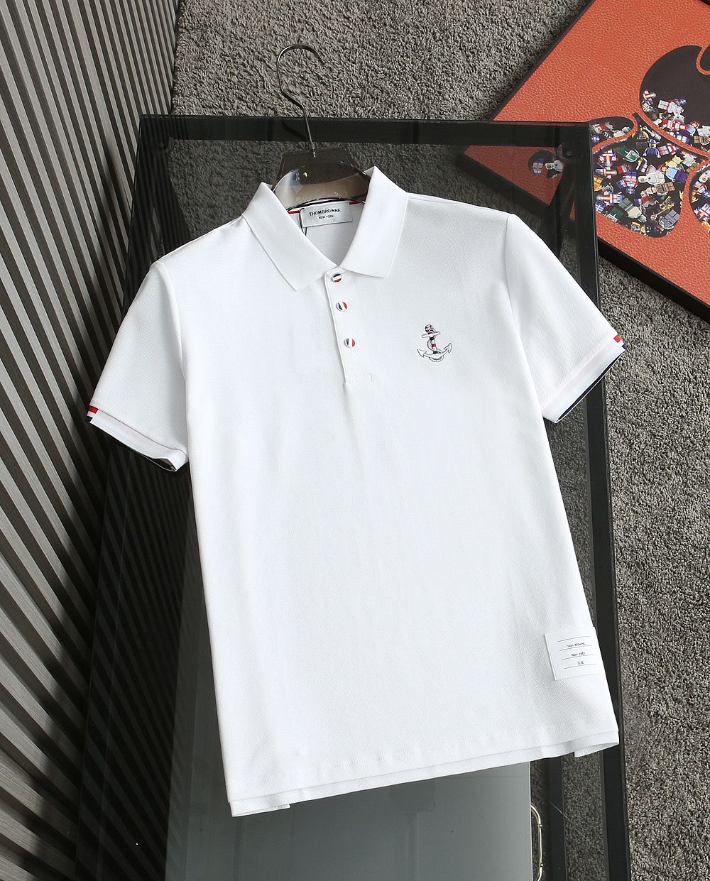 THOM BROWNE || Classic Tricolor Polo Shirt - FASHION MYST 