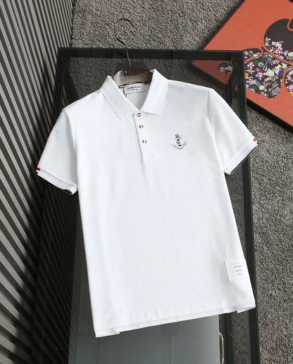 THOM BROWNE || Classic Tricolor Polo Shirt - FASHION MYST 