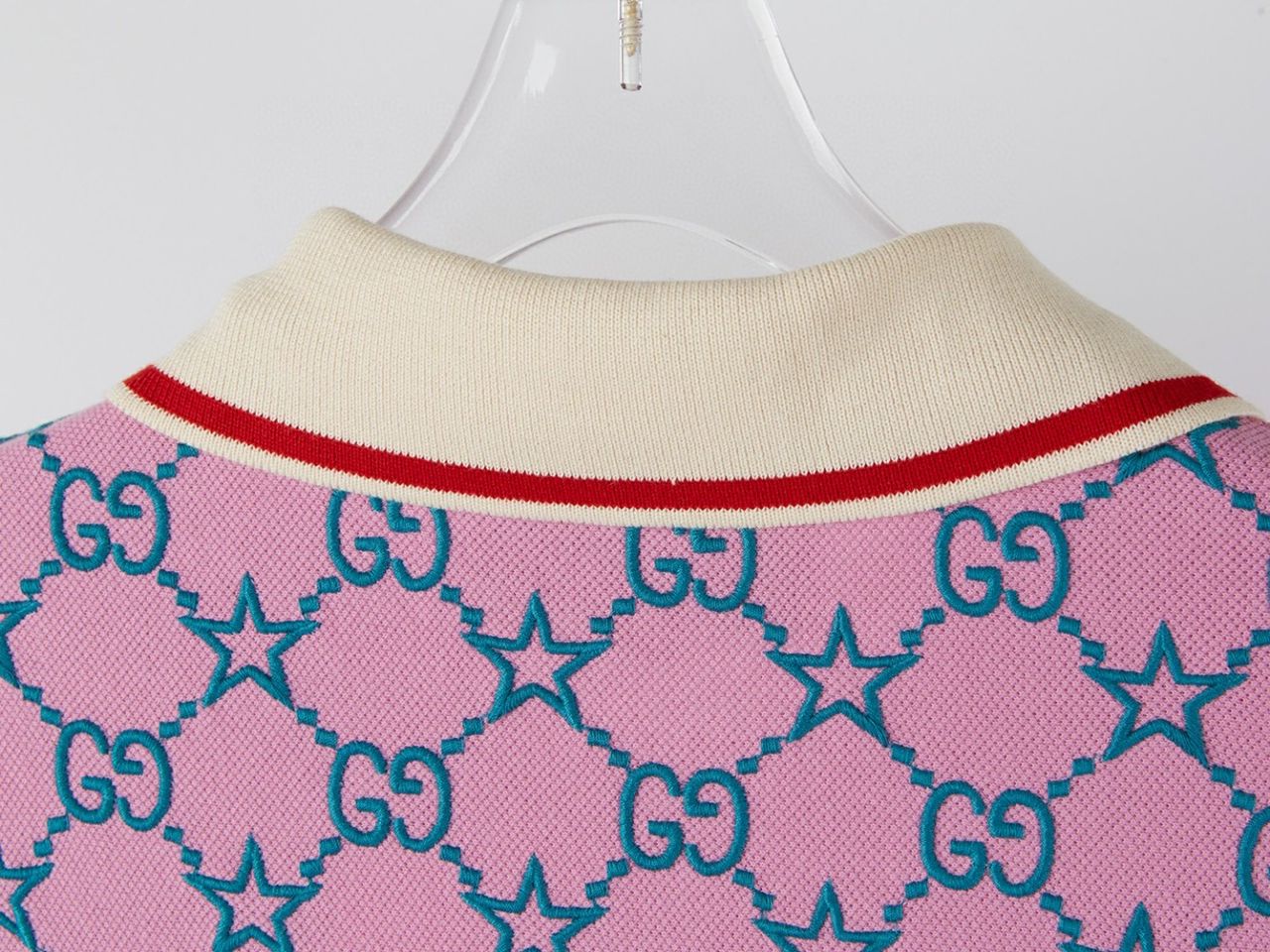 Gucci Logo Pink Gucci Sweatshirt Mens GUCCI || GG Logo Embroidered