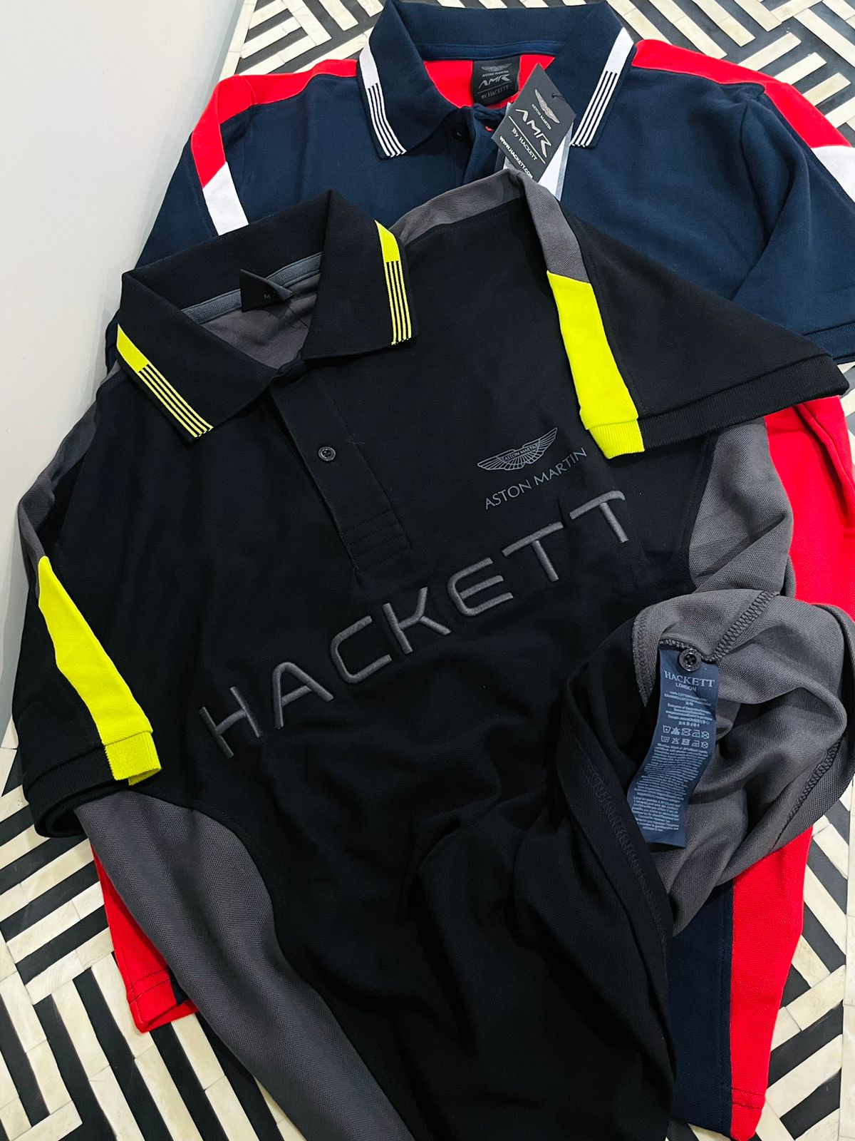 HACKETT|| Aston Martin Racing AMR SS - Polo T-Shirt - FASHION MYST 