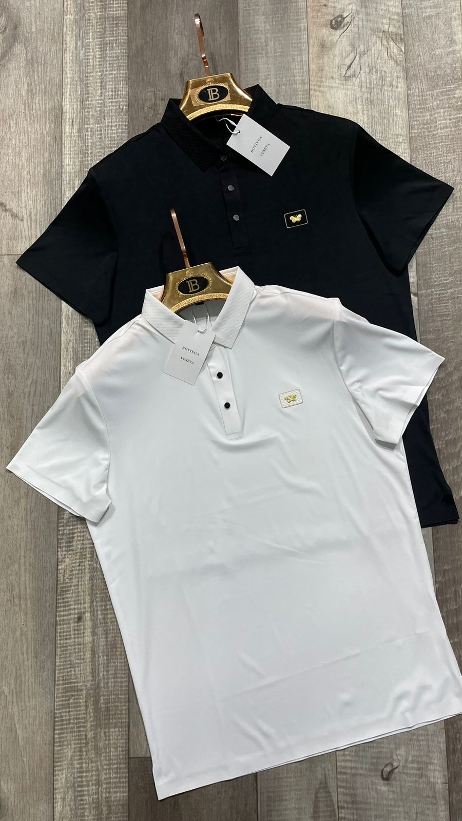 BOTTEGA VENETA || Logo-Tag Piqué Polo T-Shirt - FASHION MYST 