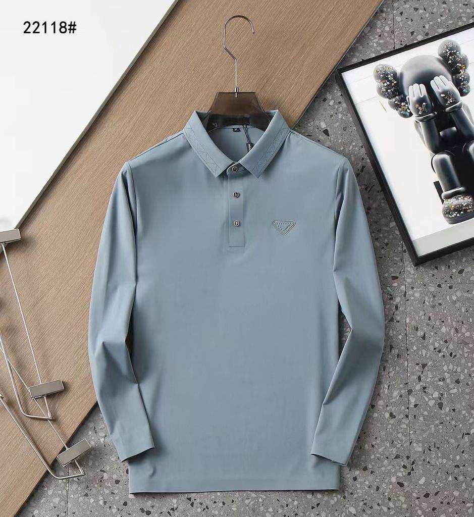 PRADA || Solid Polo Neck T-Shirt With Mini Detailing - FASHION MYST 