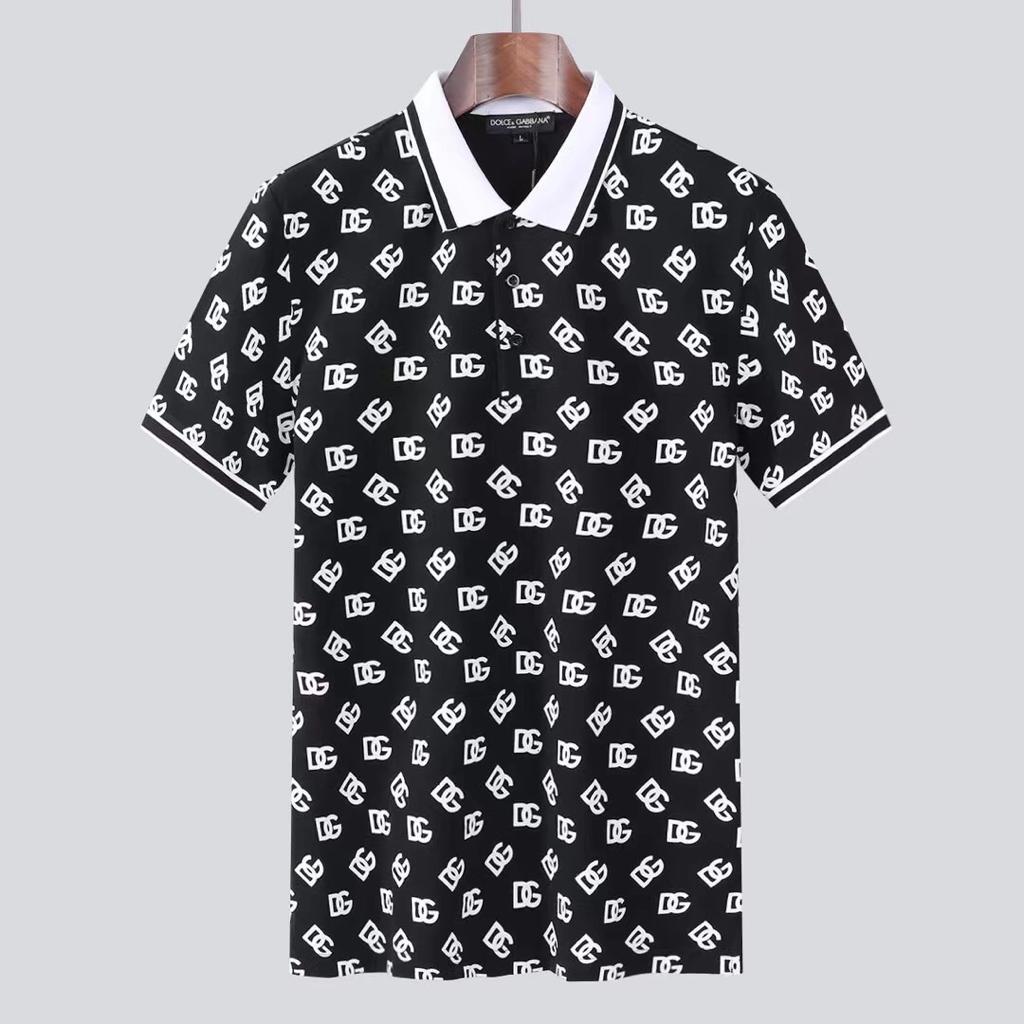 DOLCE GABBANA || DG Supreme Logo Printed Polo T-Shirt - FASHION MYST 