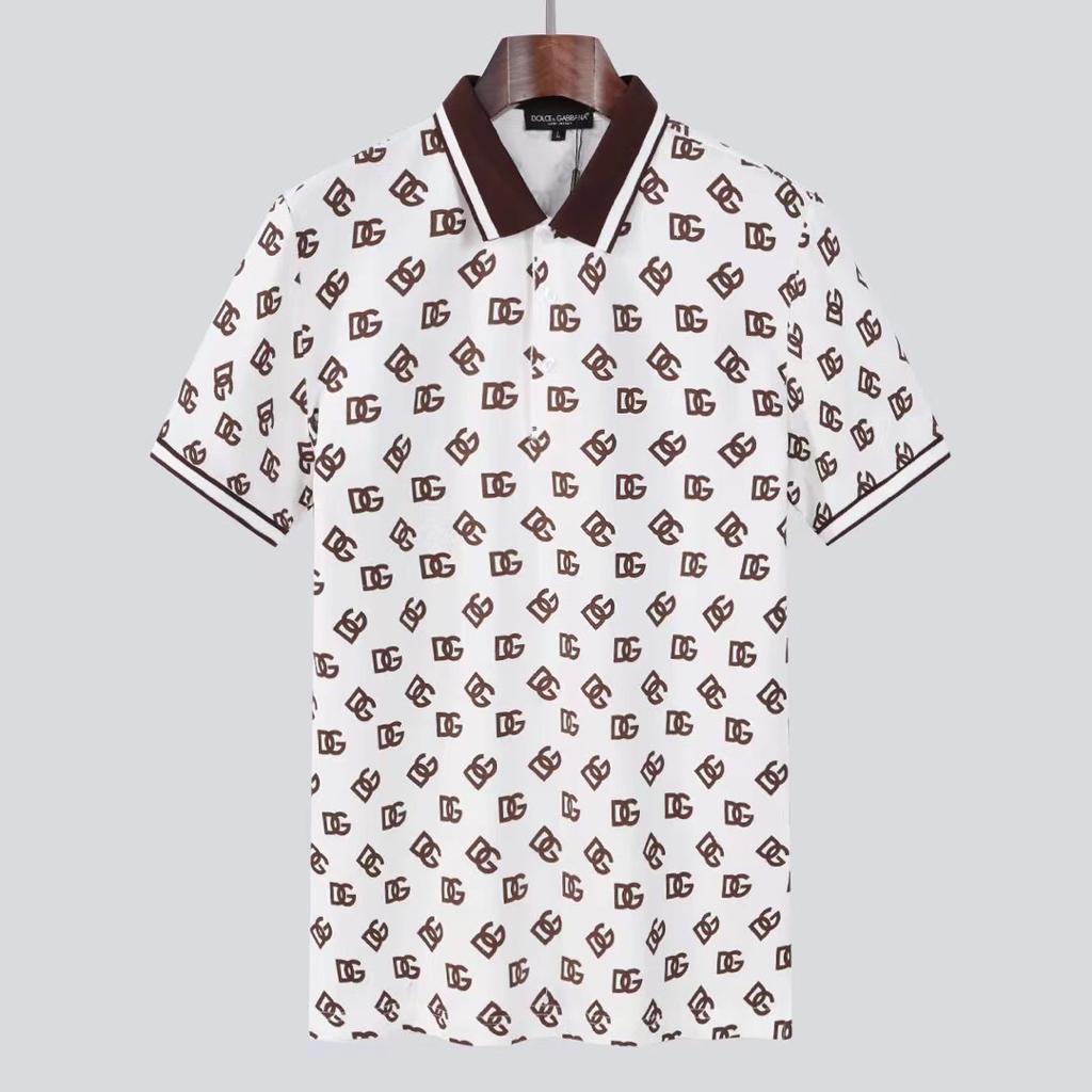 DOLCE GABBANA || DG Supreme Logo Printed Polo T-Shirt - FASHION MYST 