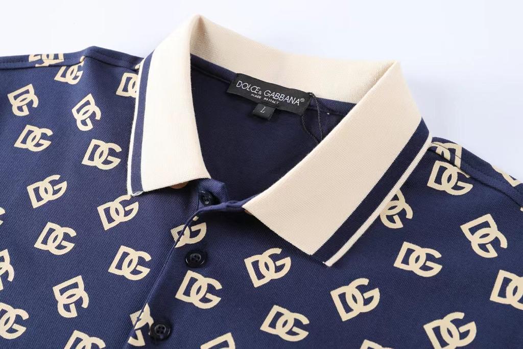 DOLCE GABBANA || DG Supreme Logo Printed Polo T-Shirt - FASHION MYST 