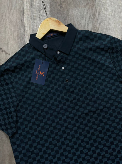 LOUIS VUITTON || Checkered Style Men's T-Shirt - FASHION MYST 