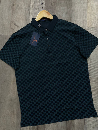 LOUIS VUITTON || Checkered Style Men's T-Shirt - FASHION MYST 