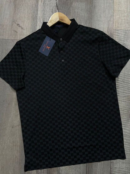 LOUIS VUITTON || Checkered Style Men's T-Shirt - FASHION MYST 