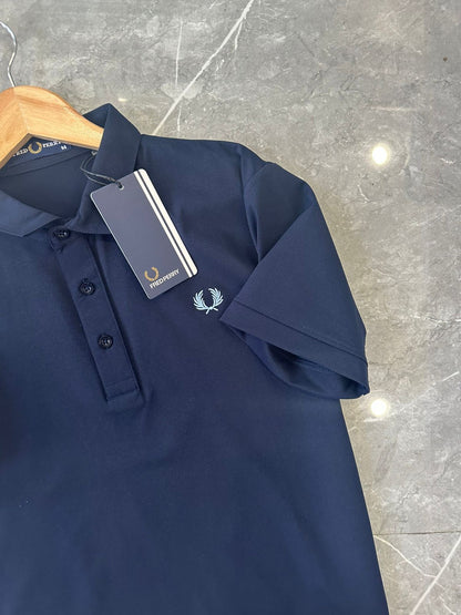 FRED PERRY || Luxury Embroidered Logo Designer Polo Tees For Men - FASHION MYST 