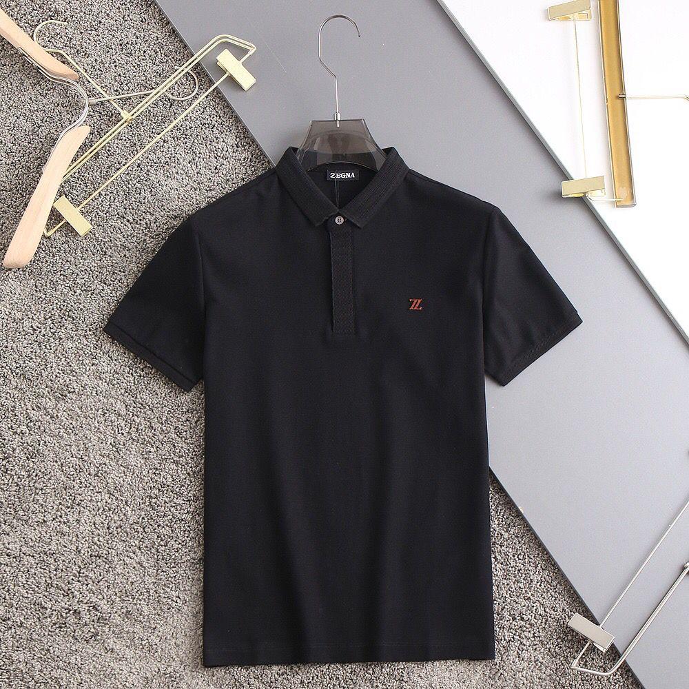 ZEGNA || Z Logo Polo T-Shirt With Contrast Tipping For Men - FASHION MYST 