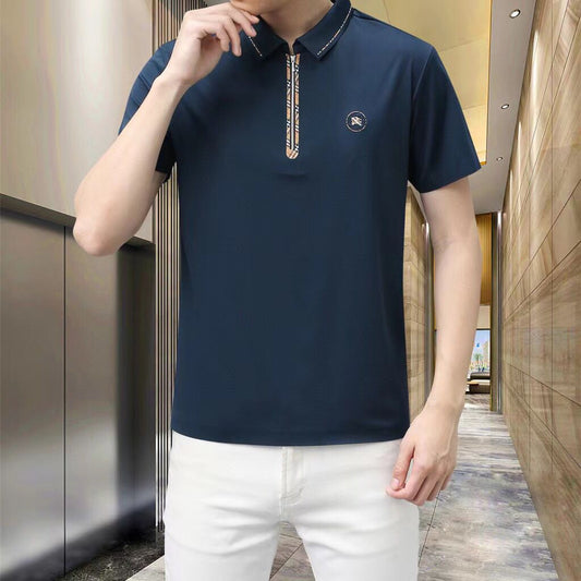 BURBERRY || Tipped Placket Slim Polo T-Shirt - FASHION MYST 